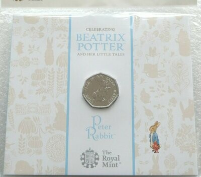 2017 Peter Rabbit 50p Brilliant Uncirculated Coin Pack Sealed