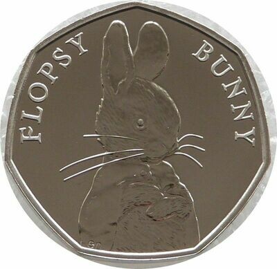 2018 Flopsy Bunny 50p Brilliant Uncirculated Coin