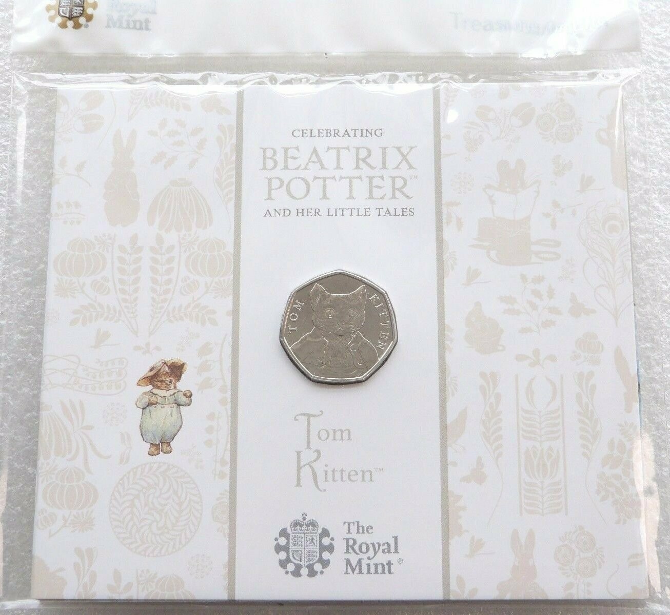2017 Tom Kitten 50p Brilliant Uncirculated Coin Pack Sealed
