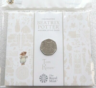 2017 Tom Kitten 50p Brilliant Uncirculated Coin Pack Sealed