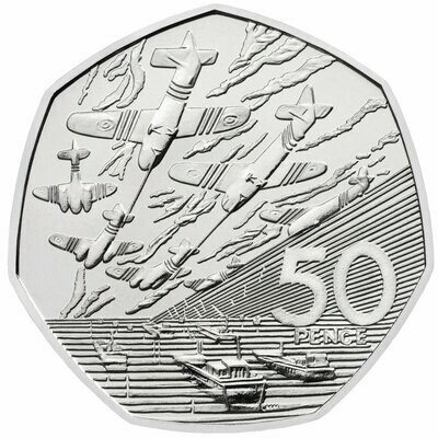 2019 D-Day Landings 50p Brilliant Uncirculated Coin - 1994