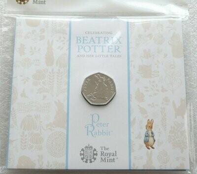 2018 Peter Rabbit 50p Brilliant Uncirculated Coin Pack Sealed