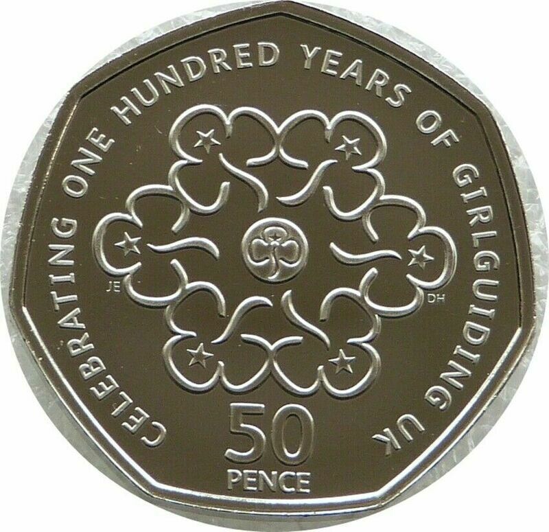 2019 Girlguiding 50p Brilliant Uncirculated Coin - 2010