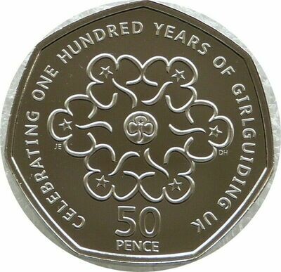 2019 Girlguiding 50p Brilliant Uncirculated Coin - 2010