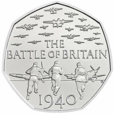 2019 Battle of Britain 50p Brilliant Uncirculated Coin - 2015