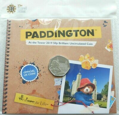 2019 Paddington at the Tower of London 50p Brilliant Uncirculated Coin Pack Sealed