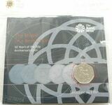 2019 Britannia New Pence Privy 50p Brilliant Uncirculated Coin Pack