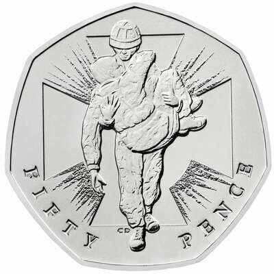 2019 Victoria Cross Heroic Acts 50p Brilliant Uncirculated Coin - 2006