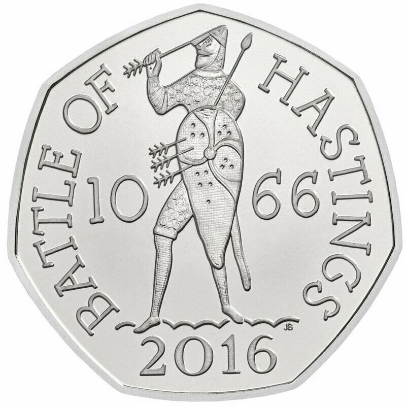 2019 Battle of Hastings 50p Brilliant Uncirculated Coin - 2016