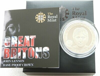 2010 Alderney John Lennon £5 Proof Coin Box Coa
