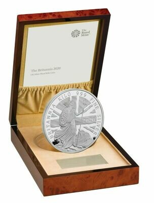 2020 Britannia £500 Silver Proof Kilo Coin Box Coa - Mintage 30