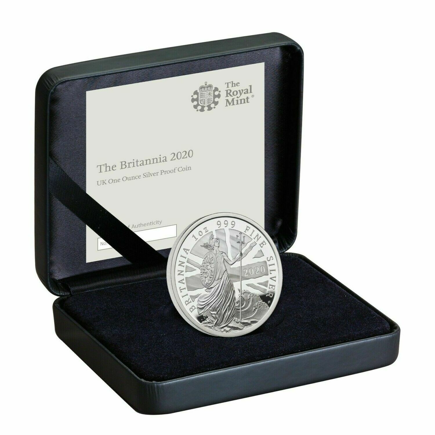 2020 Britannia £2 Silver Proof 1oz Coin Box Coa