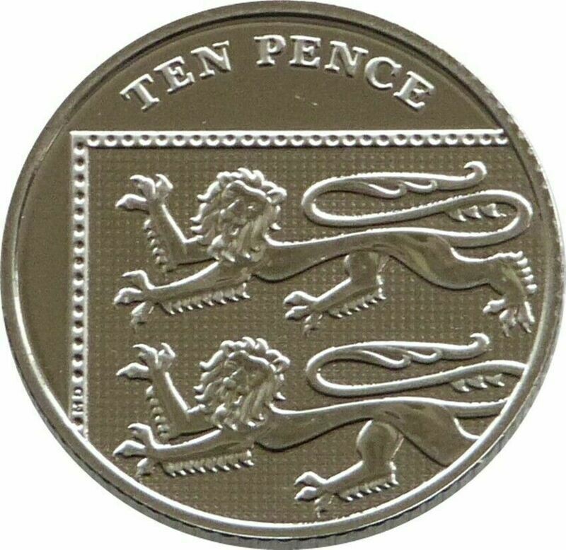 2015 Royal Shield of Arms 10p Brilliant Uncirculated Coin - Fourth Portrait