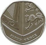 2008 Royal Shield of Arms 50p Brilliant Uncirculated Coin