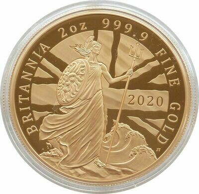 2020 Britannia £200 Gold Proof 2oz Coin Box Coa - Mintage 150