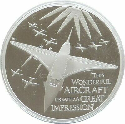 Concorde Supersonic Jet Full Colour Silver Commemorative Coin for AlbumsCollectorsCoin Hunt 50p Great British Design Icons