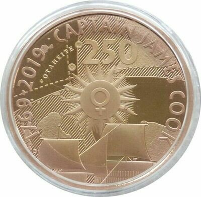 2019 Captain Cook £2 Gold Proof Coin Box Coa