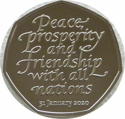 2020 Withdrawal from the EU Brexit 50p Brilliant Uncirculated Coin