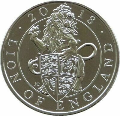 2018 Queens Beasts Lion of England £5 Brilliant Uncirculated Coin