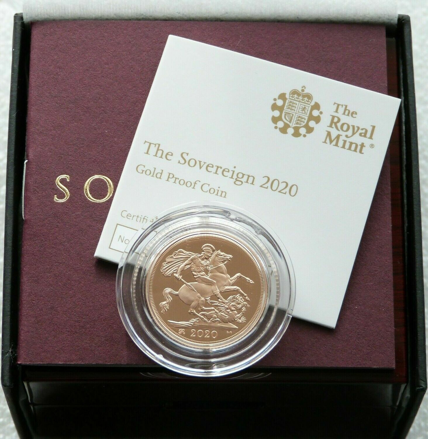 2020 George III Privy Full Sovereign Gold Proof Coin Box Coa