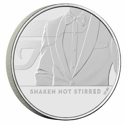 2020 James Bond 007 Shaken not Stirred £5 Brilliant Uncirculated Coin
