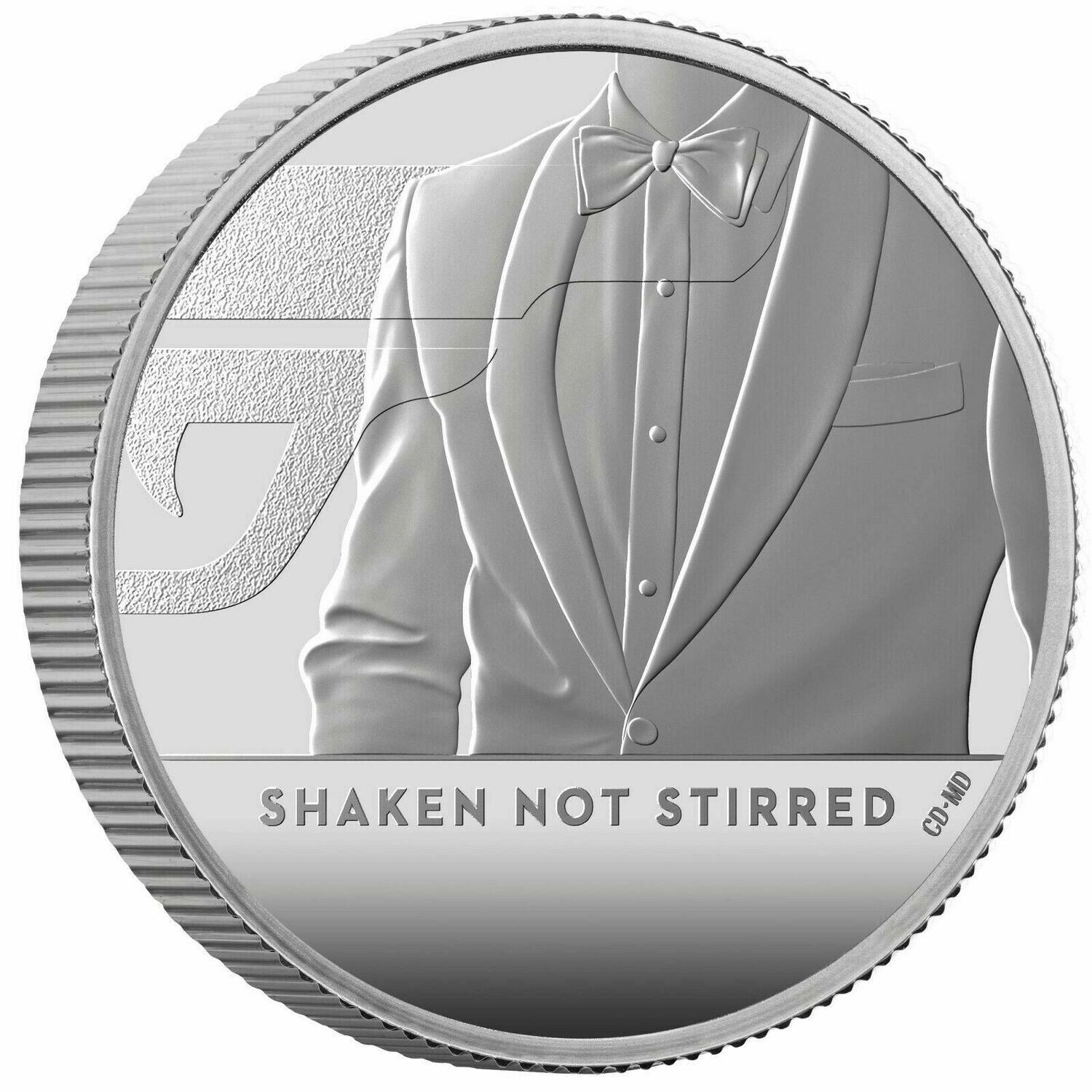 2020 James Bond 007 Shaken not Stirred £1 Silver Proof 1/2oz Coin Box Coa