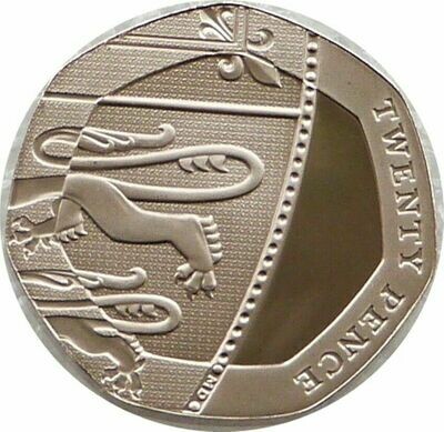 2011 Royal Shield of Arms 20p Proof Coin