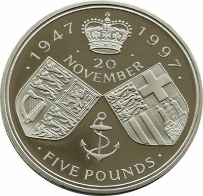 1997 Golden Wedding £5 Proof Coin