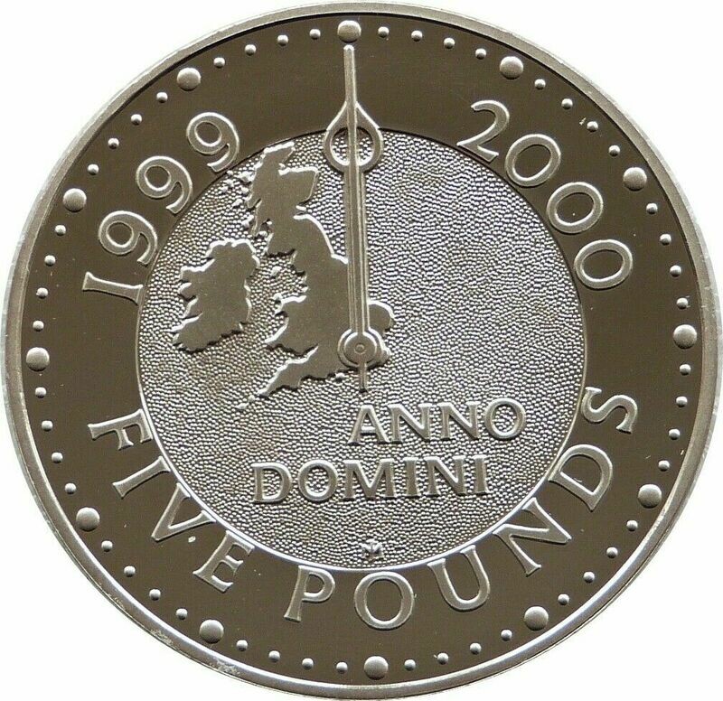 2000 Millennium Anno Domini £5 Proof Coin