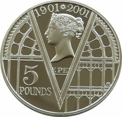 2001 Queen Victoria £5 Proof Coin