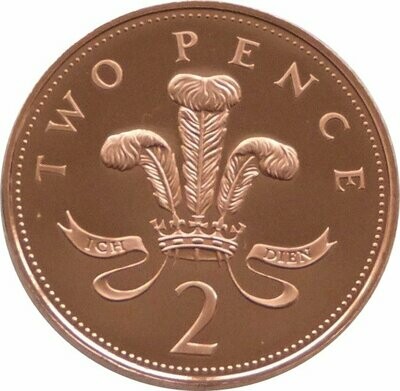 1986 Prince of Wales 2p Proof Coin