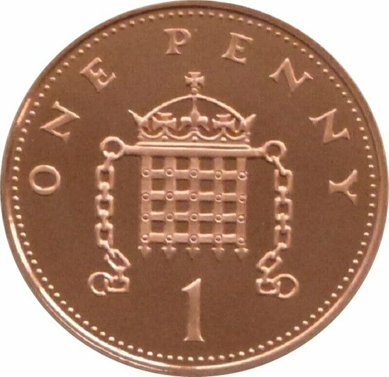 2003 Portcullis 1p Proof Coin