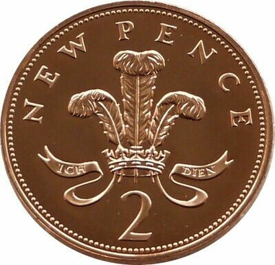 1980 Prince of Wales New Pence 2p Proof Coin