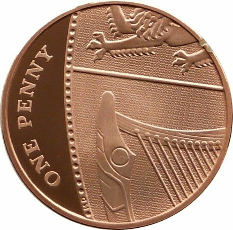 2015 Royal Shield of Arms 1p Proof Coin - Fifth Portrait