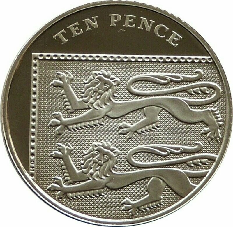 2010 Royal Shield of Arms 10p Proof Coin
