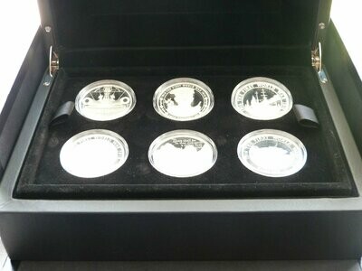 2016 First World War 100th Anniversary £5 Silver Proof 6 Coin Set Box Coa