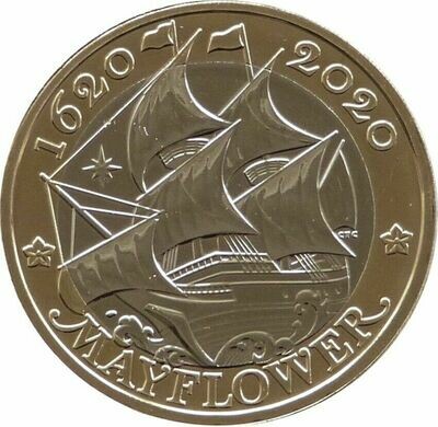 2020 Mayflower £2 Brilliant Uncirculated Coin