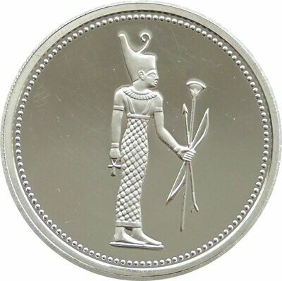 1994 Egypt Treasures Goddess Neath Lady of the West £5 Silver Proof Coin