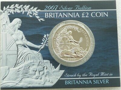 2007 Britannia £2 Silver Bullion 1oz Coin Pack