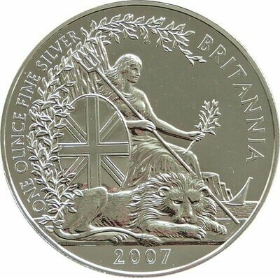 2007 Britannia £2 Silver Bullion 1oz Coin