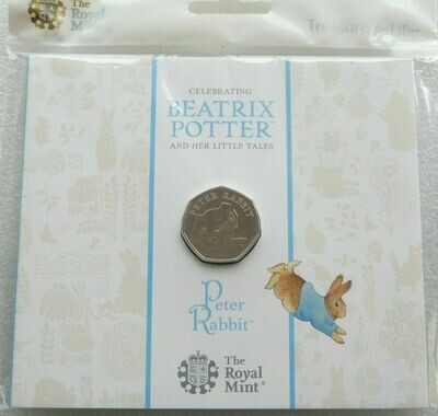 2020 Peter Rabbit 50p Brilliant Uncirculated Coin Pack Sealed