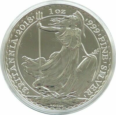 2018 Britannia £2 Silver 1oz Coin - Plain Smooth Fields