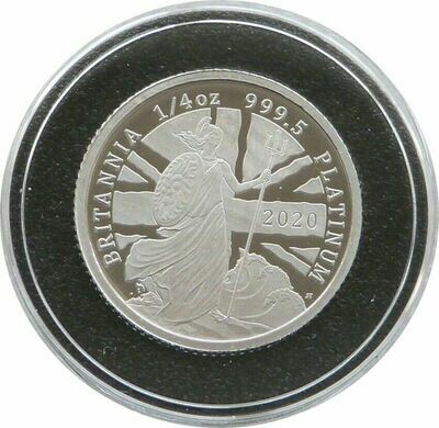 2020 Britannia £25 Platinum Proof 1/4oz Coin Box Coa - Mintage 150