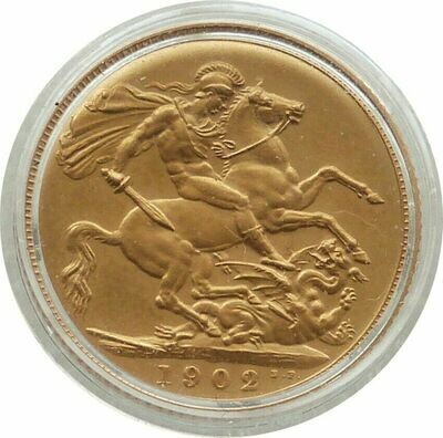 1902 Edward VII Coronation Full Sovereign Gold Matte Proof Coin