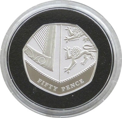2011 Royal Shield of Arms 50p Silver Proof Coin