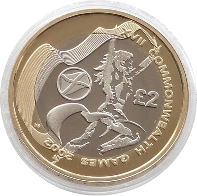 2002 Commonwealth Games Scotland £2 Proof Coin