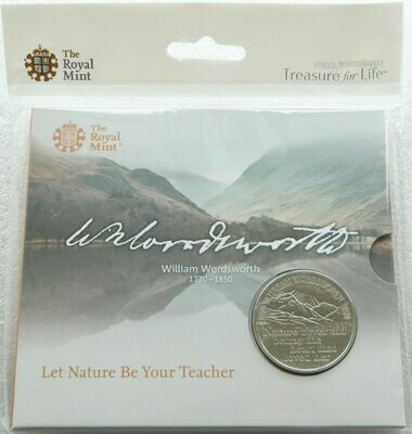 2020 William Wordsworth £5 Brilliant Uncirculated Coin Pack Sealed