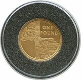 2002 Alderney Golden Jubilee Sword of State £1 Gold Proof 1/25oz Coin