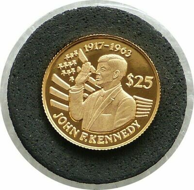 1994 Niue John F Kennedy $25 Gold Proof 1/25oz Coin