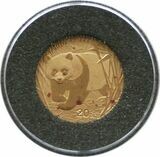 2002 China Panda 20 Yuan Gold 1/20oz Coin